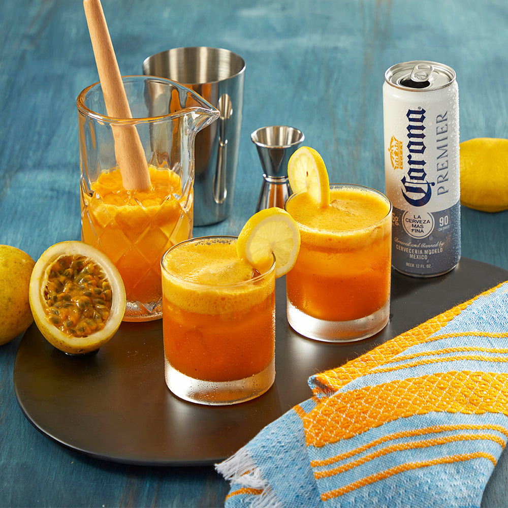 Sweet Passion Fruit and Ginger Cocktail
