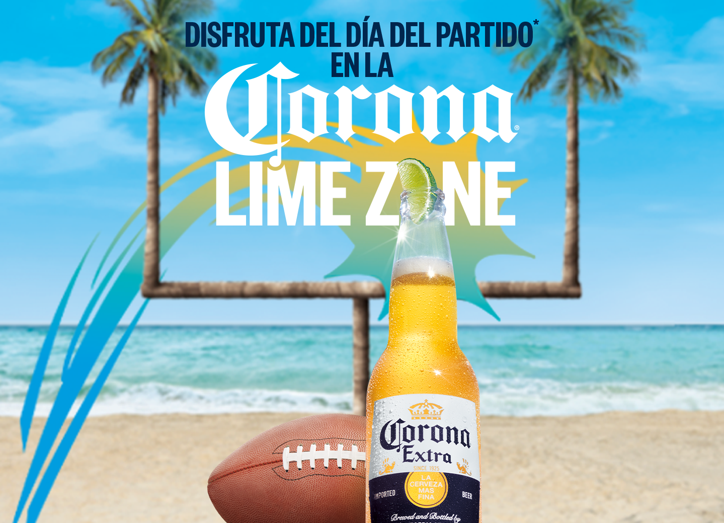 enjoy game day in the corona lime zone