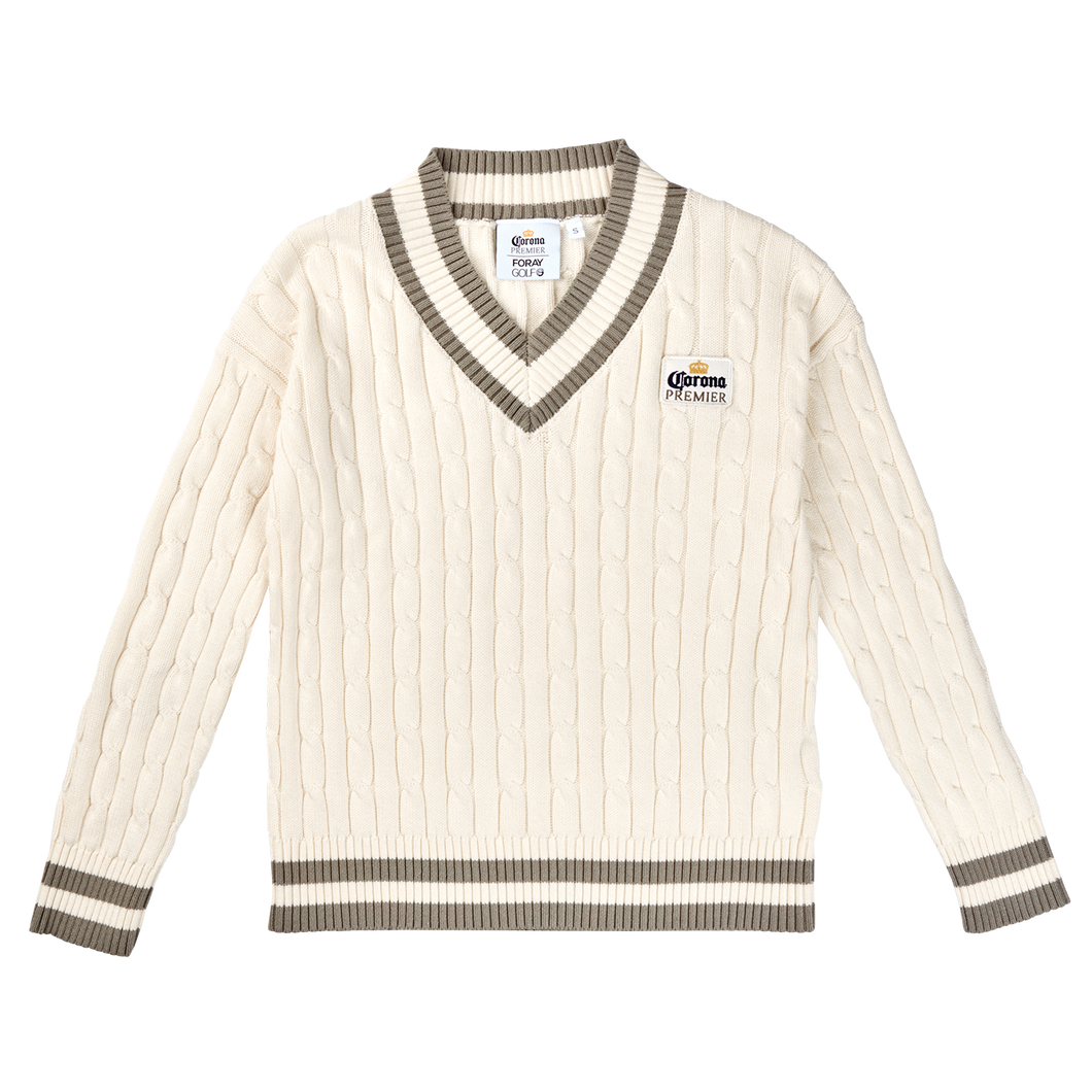 Foray Golf | Corona Premier® Ladies Cable Knit Sweater