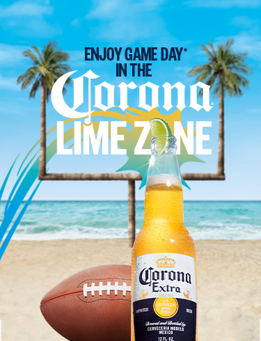 enjoy game day in the corona lime zone