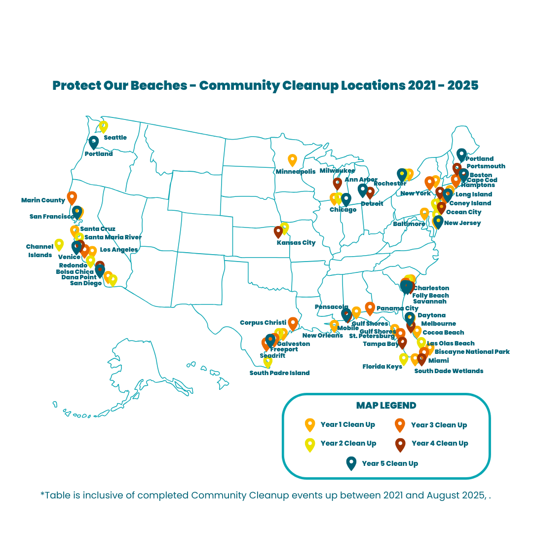 Protect Our Beaches Event Map